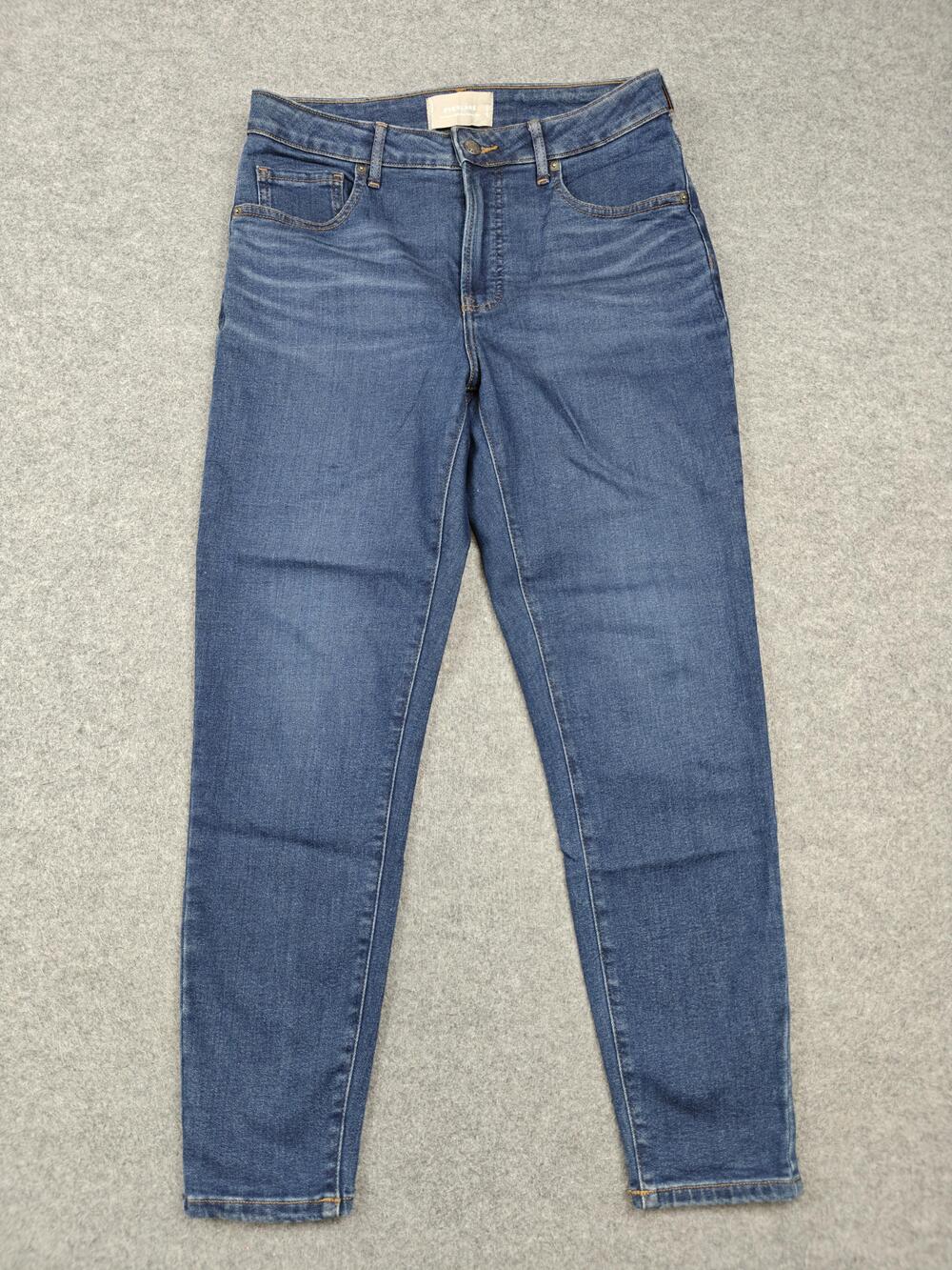 Everlane Jeans Womens 29 Blue Medium Wash Curvy High Rise Skinny 32.5 Denim